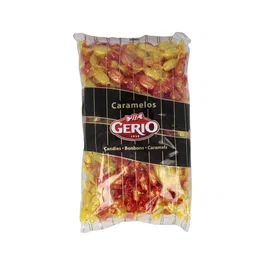 GERIO Caramelos Surtidos de Jengibre, Naranja y Limón - Pack de 1 Kilogramo