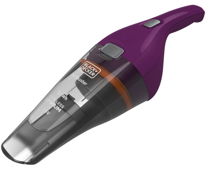 Black + Decker Aspirador de mano inalámbrico NVC115W-QW Burdeos