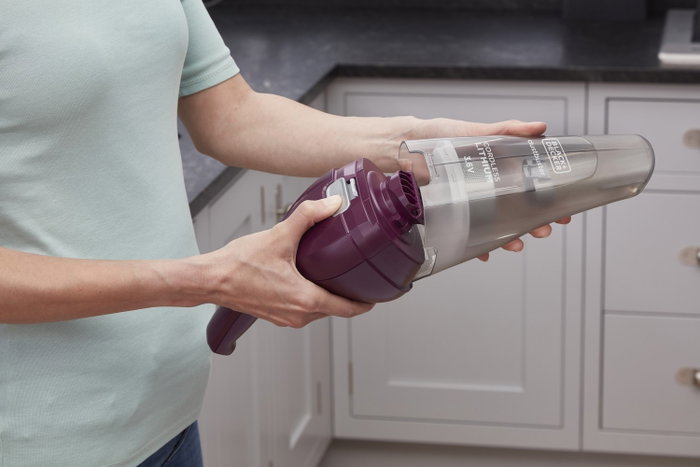 Black + Decker Aspirador de mano inalámbrico NVC115W-QW Burdeos