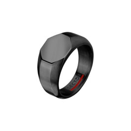 Sector Anillo Basic Ring IP Black 019 Negro Talla 19