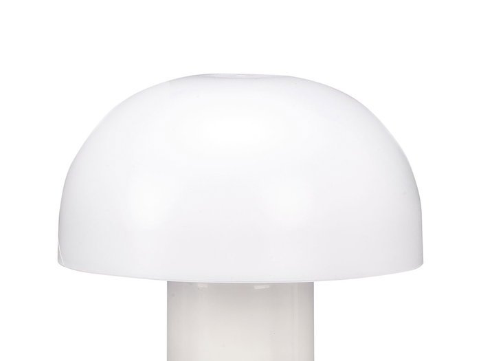 Giftdecor Lámpara de Mesa Blanca, Plástico ABS, Dimensiones: 14.5 x 22 x 14.5 cm (Set de 8)