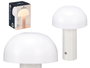 Giftdecor Lámpara de Mesa Blanca, Plástico ABS, Dimensiones: 14.5 x 22 x 14.5 cm (Set de 8)