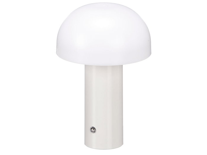 Giftdecor Lámpara de Mesa Blanca, Plástico ABS, Dimensiones: 14.5 x 22 x 14.5 cm (Set de 8)