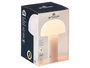 Giftdecor Lámpara de Mesa Blanca, Plástico ABS, Dimensiones: 14.5 x 22 x 14.5 cm (Set de 8)
