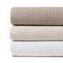 Ixia Plaid Panal Marrón Claro Algodón 280 x 260 cm