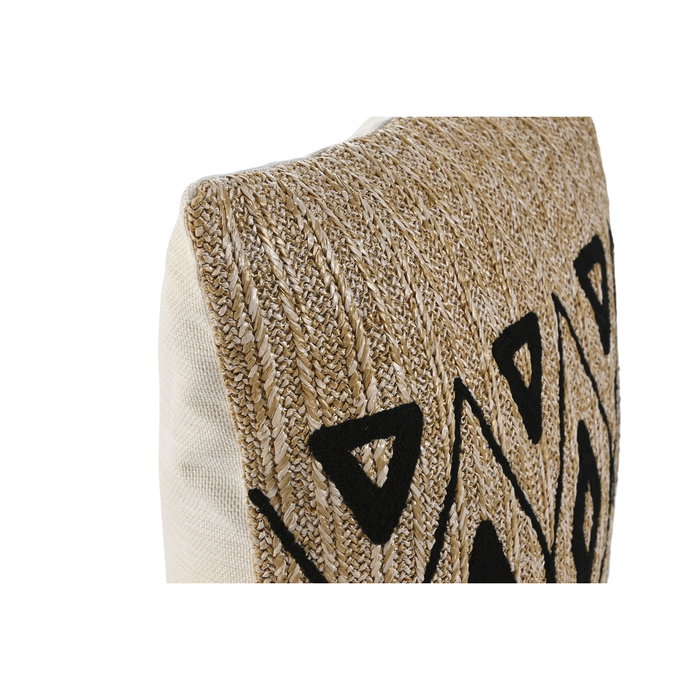 DKD Home Decor Cojín Bordado Natural 42x15x42 cm