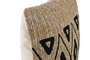 DKD Home Decor Naturechic23 Cojín Shabby Bordado Natural Negro 42x15x42 cm