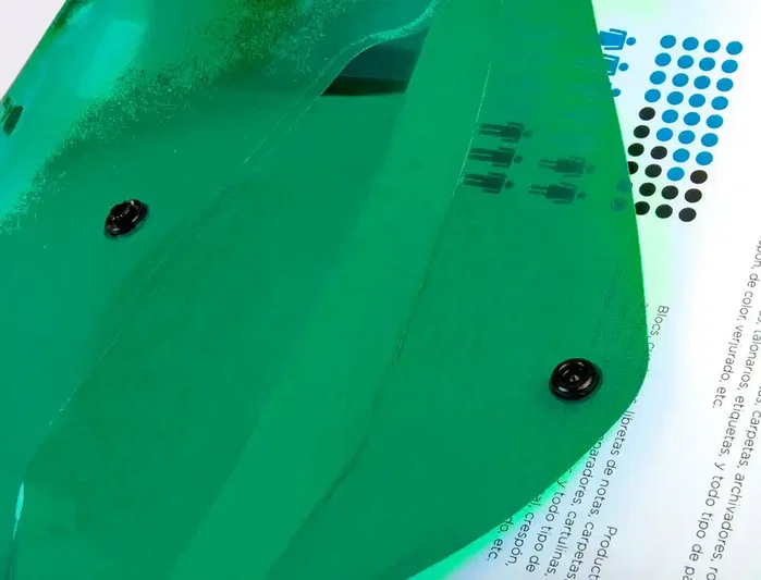Liderpapel Carpeta dossier con broche verde transparente DIN A5