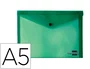 Liderpapel 34353 Carpeta Dossier Broche Polipropileno DIN A5 Verde Transparente
