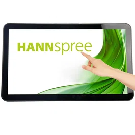 Hannspree HO325PTB Monitor táctil LED de 31.5" (80 cm) Full HD 1920x1080, 8ms, 400 cd/m², HDMI, DisplayPort, Altavoces, Negro