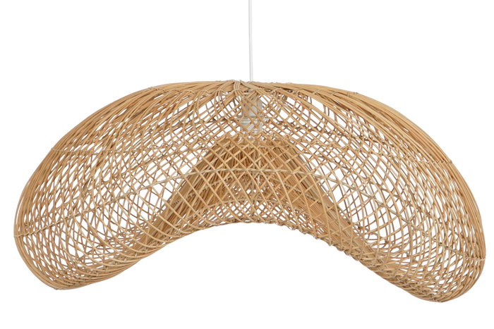DKD Home Decor Lámpara de Techo de Ratán y Hierro Marrón 80x56x35 cm DKD Home Decor Lámpara de Techo de Ratán y Hierro Marrón 80x56x35 cm