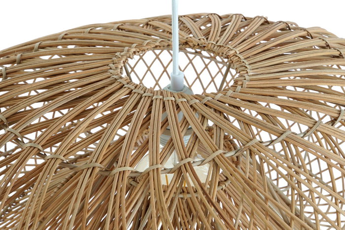DKD Home Decor Lámpara de Techo de Ratán y Hierro Marrón 80x56x35 cm DKD Home Decor Lámpara de Techo de Ratán y Hierro Marrón 80x56x35 cm