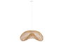 DKD Home Decor Lámpara de Techo de Ratán y Hierro Marrón 80x56x35 cm
