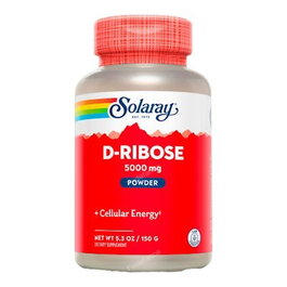 SOLARAY D-Ribose 150Gr. para Metabolismo Energético Celular y Cardíaco