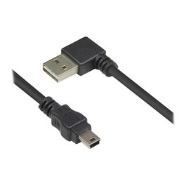 GoodConnections Cable USB 2.0 A a Mini USB B, Macho/Macho, 0.5 m, Negro
