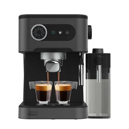 Cecotec Cafetera Express de Brazo Power Espresso 20 Pro 20 bar 1,5L vaporizador acero