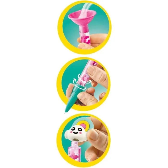 Clementoni CLE8005125188277 Mini Taller de Bolígrafos Tema Fantasía para Niños Edad 6+