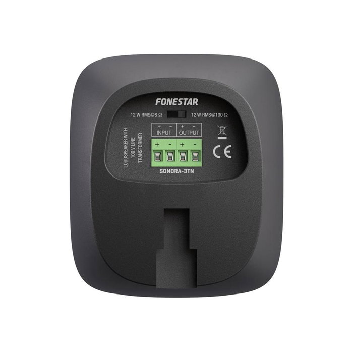 Fonestar Sonora - 3Tn Altavoz de Sonorización 20W Máximo 12W RMS con Transformador 100V y Baja Impedancia para Megafoía y Sonido Ambiental