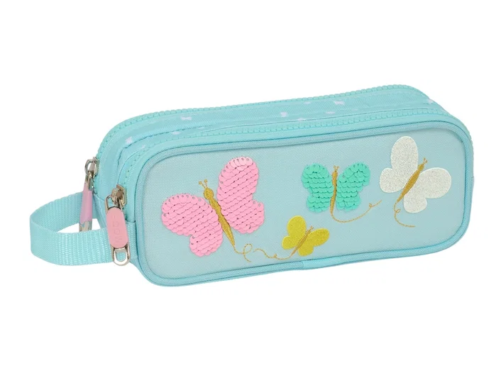 Safta Portatodo Doble Reciclado Moos Butterflies