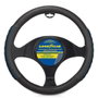 Goodyear Funda Volante GOD7007 Antideslizante Universal Piel Carbono Negro y Azul Micro-malla 37-38cm