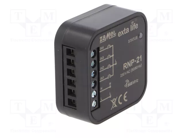 ZAMEL Emisor Inalámbrico EXTA LIFE 868,5MHz 230VAC ZAMEL Emisor Inalámbrico EXTA LIFE 868,5MHz 230VAC