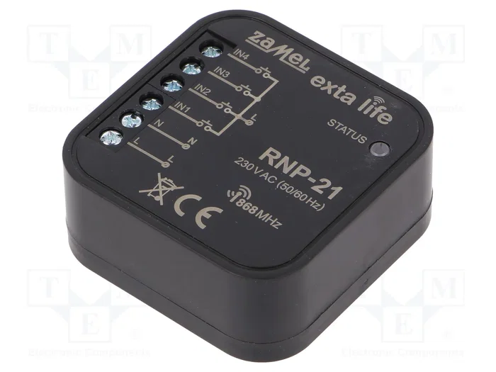 ZAMEL Emisor Inalámbrico EXTA LIFE 868,5MHz 230VAC ZAMEL Emisor Inalámbrico EXTA LIFE 868,5MHz 230VAC