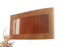 DKD Home Decor Espejo de Bambú y Resina Terracota 75x5,5x150 cm