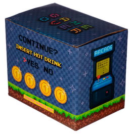 PUCKATOR Taza asa 3D Joystick Pixel Game Over