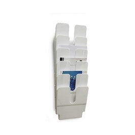 Durable Flexiplus Wandprospekthalter 6 compartimentos A4 Blanco