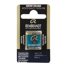 Rembrandt Acuarela Pastilla Azul Turquesa 522