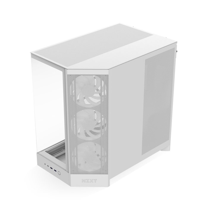 NZXT H9 Flow RGB (2025) All White Midi Tower Case NZXT H9 Flow RGB (2025) All White Midi Tower Case