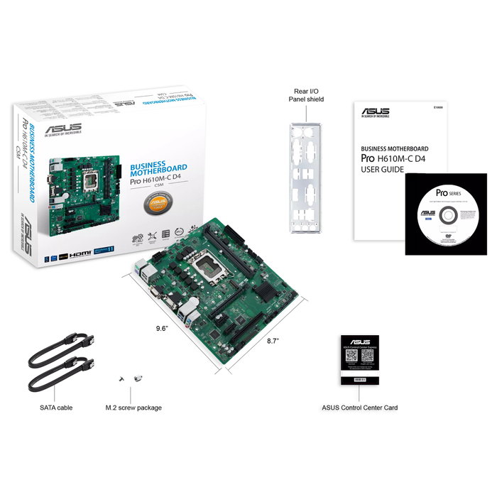 ASUS PRO H610M-C D4-CSM Intel H610 LGA 1700 micro ATX DDR4