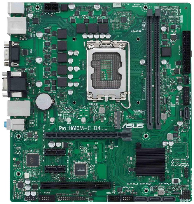 ASUS PRO H610M-C D4-CSM Intel H610 LGA 1700 micro ATX DDR4