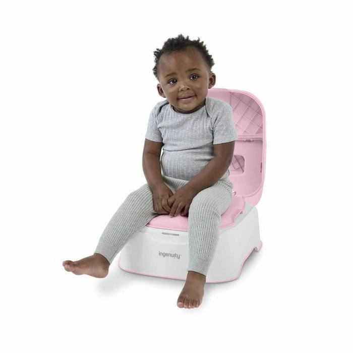 Ingenuity Taburete y Orinal con Cuenco Extraíble Rosa