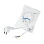 LogiLink Cable de alimentación CEE 7/7 (90°) a extremo abierto, 1,5 m, blanco