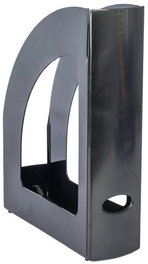 Revistero Plastico 80Mm Opaco Negro