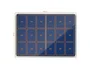 Nobo Vitrina de anuncios premium plus con puerta corredera, fieltro azul, 18 x A4