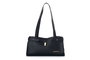 Lucky Bees Bolsa de Hombro Negra Cuero de Polivinilo Elegante y Versátil, Accesorio Imprescindible para Cualquier Ocasión