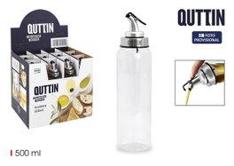 Quttin Aceitera de Vidrio 500ml con Tapón