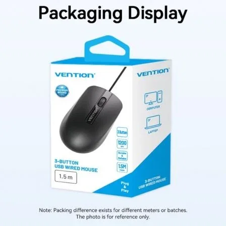Vention KTABG Ratón con Cable hasta 1200 DPI