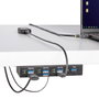 StarTech.com Hub USB Industrial Gestionado de 7 Puertos, Negro, Metal