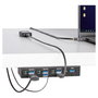StarTech.com Hub USB Industrial Gestionado de 7 Puertos, Negro, Metal