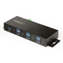 StarTech.com Hub USB Industrial Gestionado de 7 Puertos, Negro, Metal