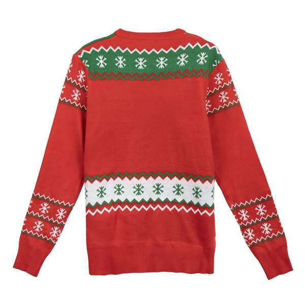 Cerdá Jersey de Punto Navideño de Mickey Mouse Talla XL para Adulto Rojo