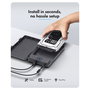 ICY BOX Spade Base 388 - Caja Externa para HDD/SSD SATA de 2.5 o 3.5 Pulgadas, USB 3.2 Gen 1 Type-C, 5 Gbps, Hot-Swap, Negro Transparente
