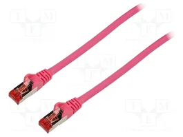 GOOBAY Patch cord Cat 6 S/FTP de 20m con conectores RJ45 en rosa
