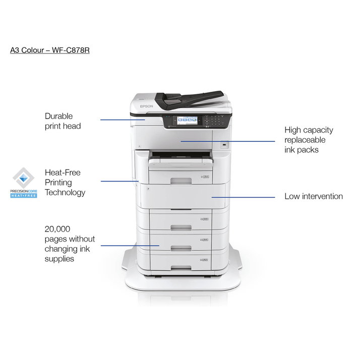 Epson C12C934321 Soporte para Impresora WF-C878R/WF-C879R/EM-C81xxR Gris Epson C12C934321 Soporte para Impresora WF-C878R/WF-C879R/EM-C81xxR Gris