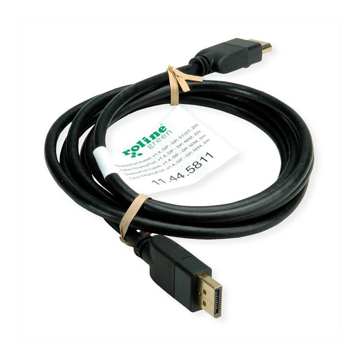 ROLINE DP V1.4 Cable de Interfaz DisplayPort 1.4, Alto Rendimiento ROLINE DP V1.4 Cable de Interfaz DisplayPort 1.4, Alto Rendimiento