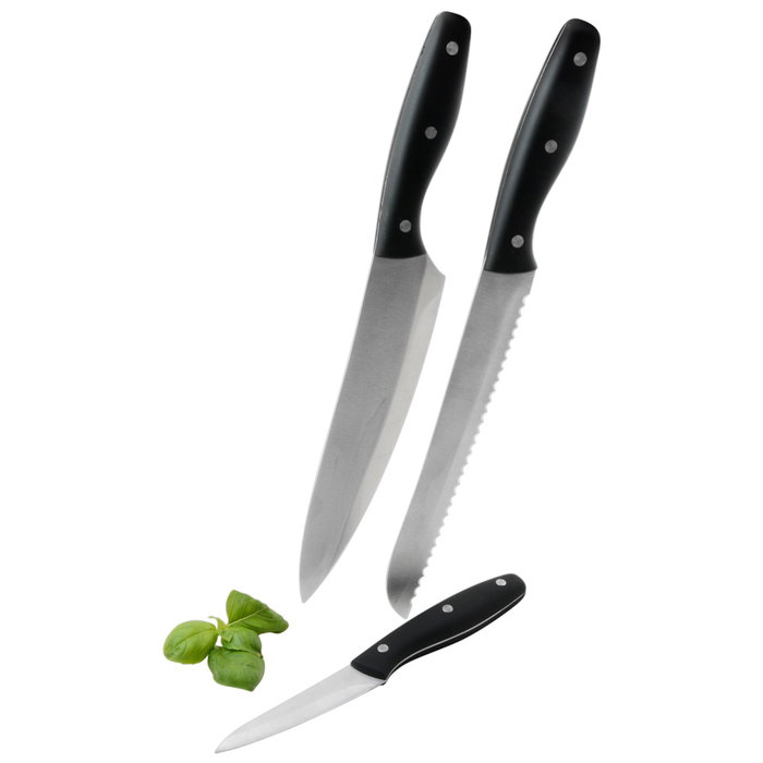 Day Juego De 3 Cuchillos Acero Inoxidable (Pan 20cm, Chef 20cm, Pelador 9cm)