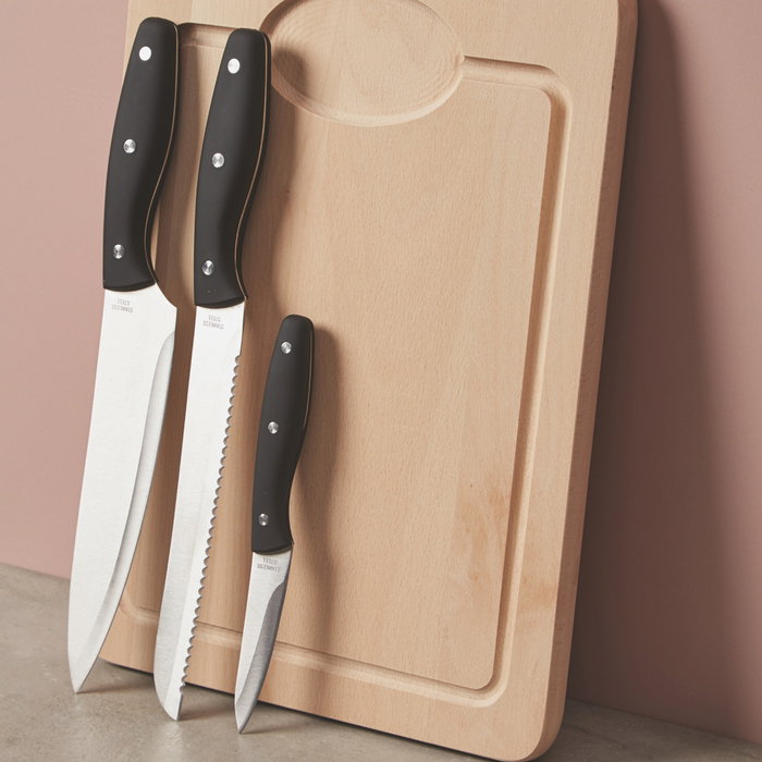 Day Juego De 3 Cuchillos Acero Inoxidable (Pan 20cm, Chef 20cm, Pelador 9cm)